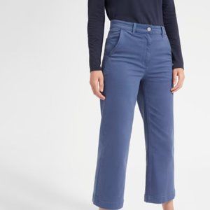 Everlane The Wide-Leg Crop Pant Mid Blue: Size 8